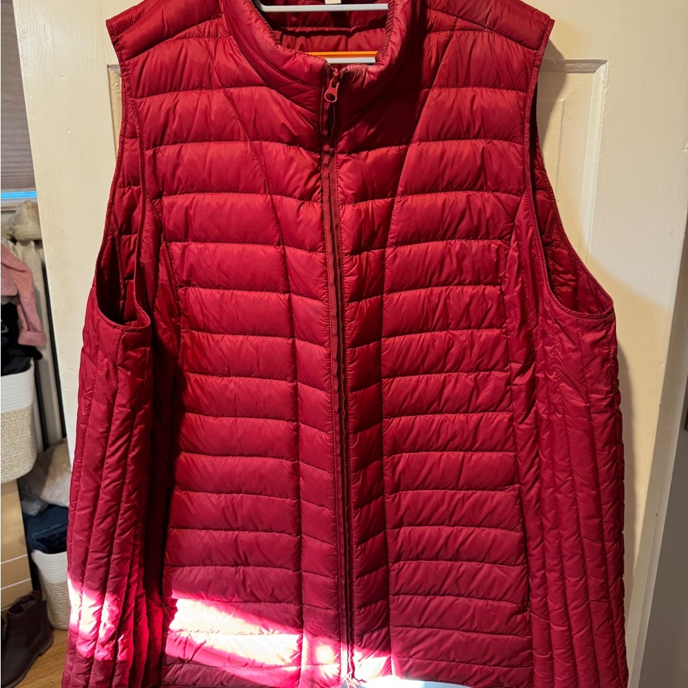 J. Jill Cherry Red Quilted Vest